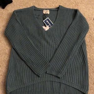 Blue teal sweater